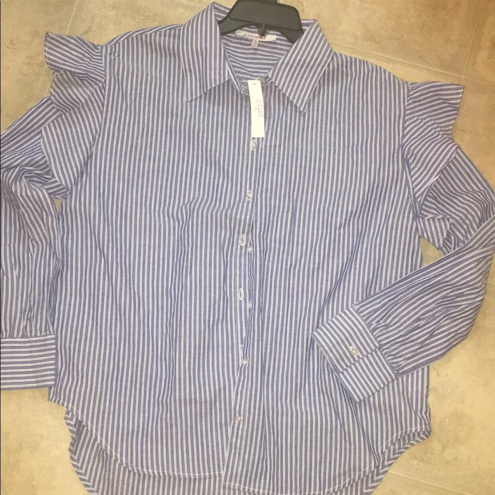 Striped button up!